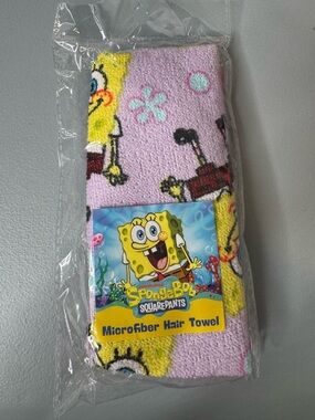 SpongeBob SquarePants jellyfish lavender Microfiber Hair Towel Terry cloth